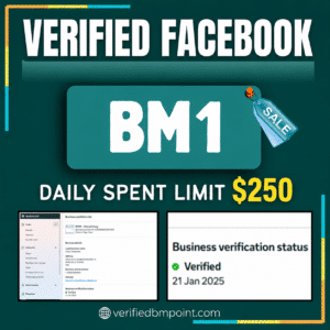 Buy Verified Facebook Business Manager (Verified BM 1) with $250 Daily Spending Limit – Secure & Trusted BM