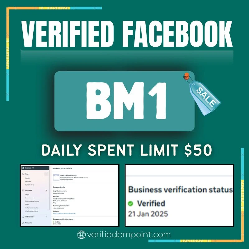 Buy Verified Facebook Business Manager (Verified BM 1) - Secure and Trusted Business Manager Account