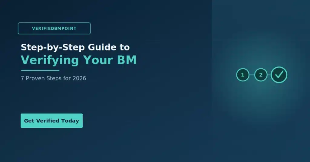 verifying your BM step by step – VerifiedBMPoint