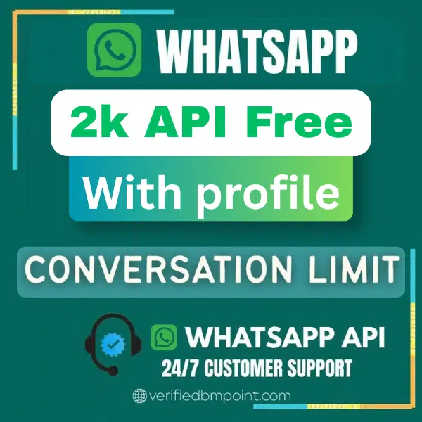 WhatsApp Business API Limit 2000 With Profile